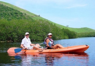 Descansando en el Kayak
